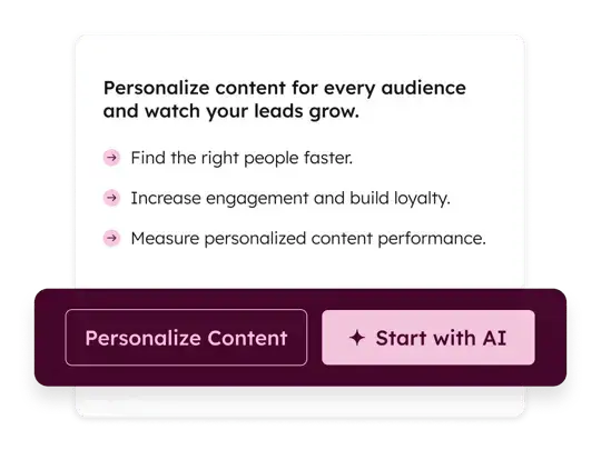 content personalization with ai inside hubspots marketing hub